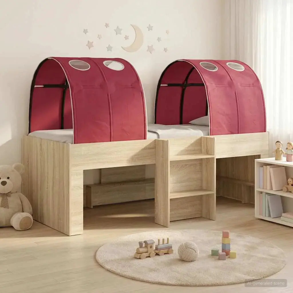 vidaXL Bed with Tunnel 4 pcs White and Light Blue Engineered Wood - from vidaXL