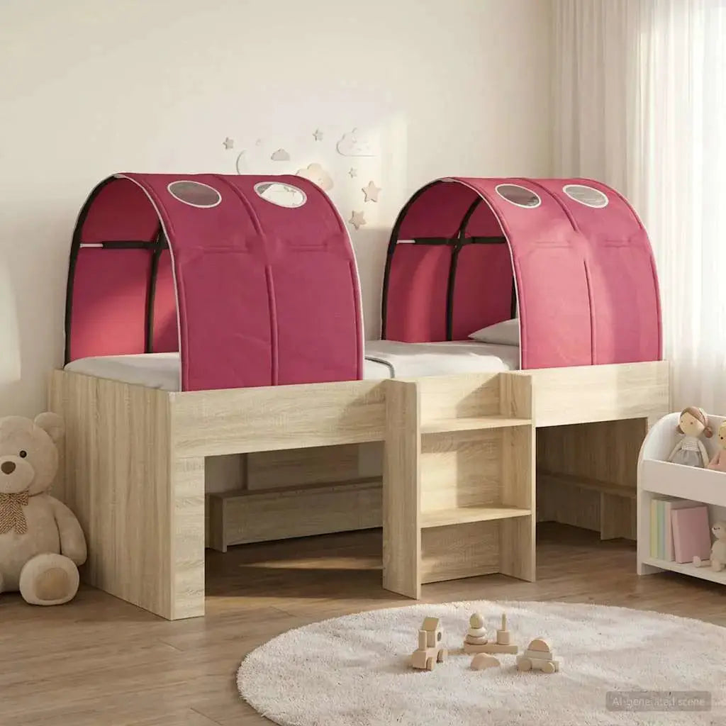 vidaXL Bed with Tunnel 4 pcs White and Light Blue Engineered Wood - from vidaXL