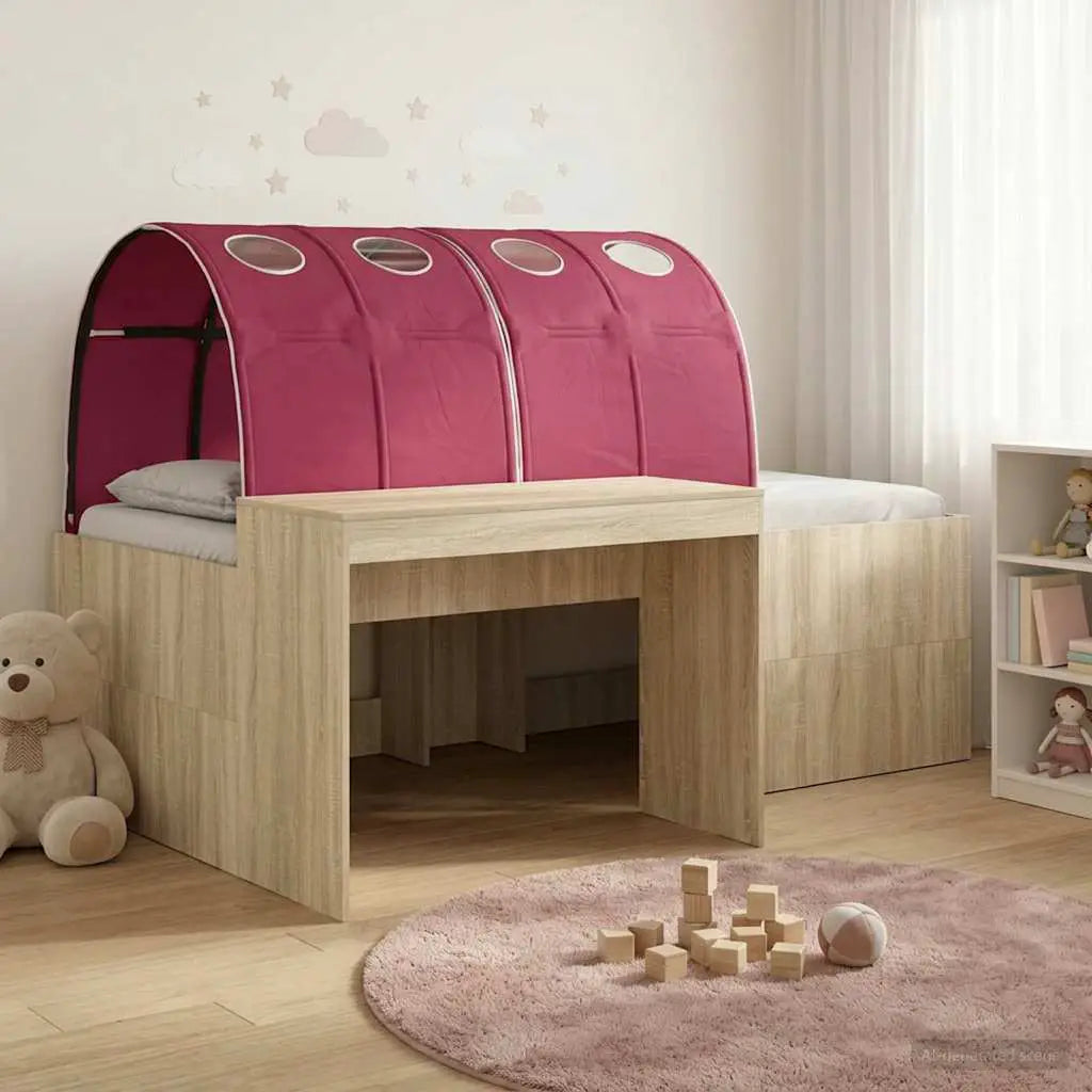 vidaXL Bed with Tunnel 4 pcs White and Light Blue Engineered Wood - from vidaXL