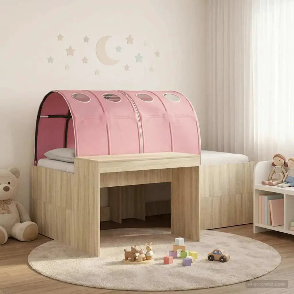 vidaXL Bed with Tunnel 4 pcs White and Light Blue Engineered Wood - from vidaXL