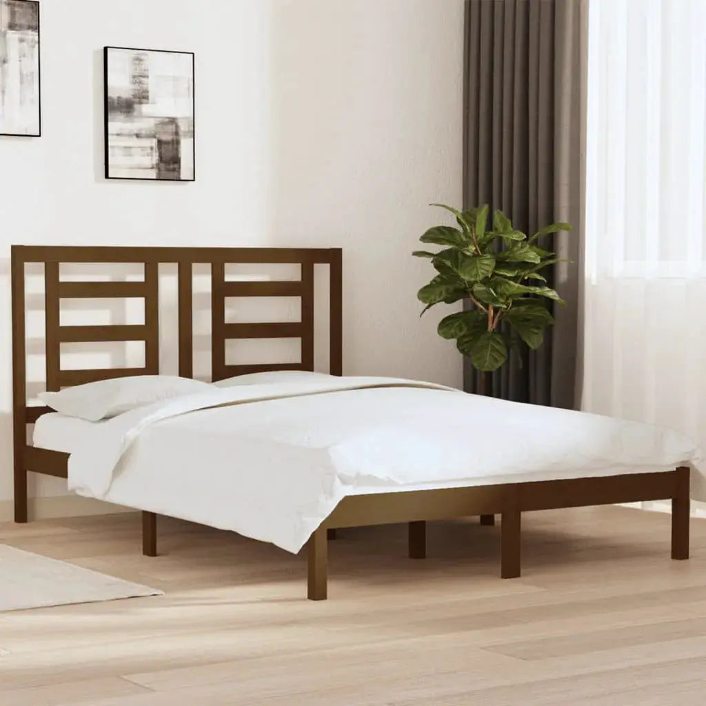 vidaXL Bed Frame without Mattress White 75x190 cm Small Single Solid Wood - from vidaXL