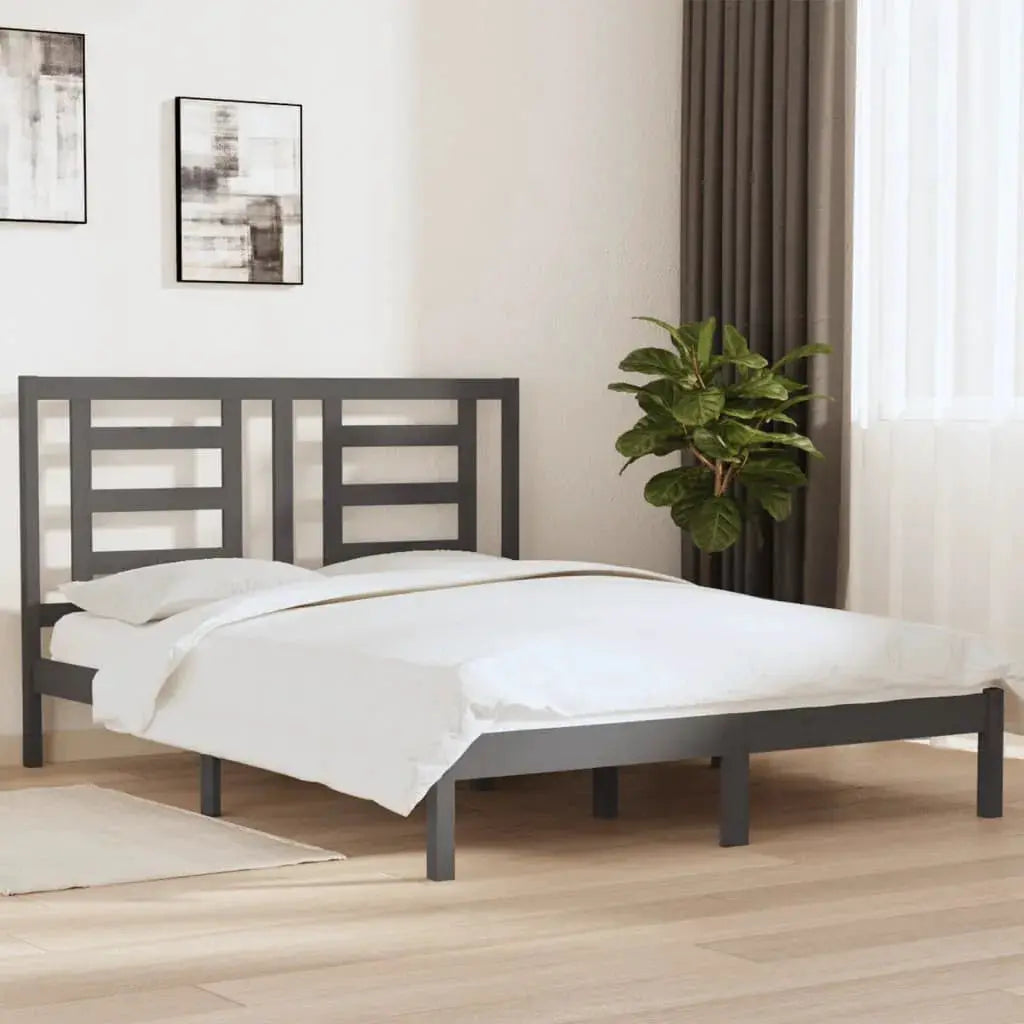 vidaXL Bed Frame without Mattress White 75x190 cm Small Single Solid Wood - from vidaXL