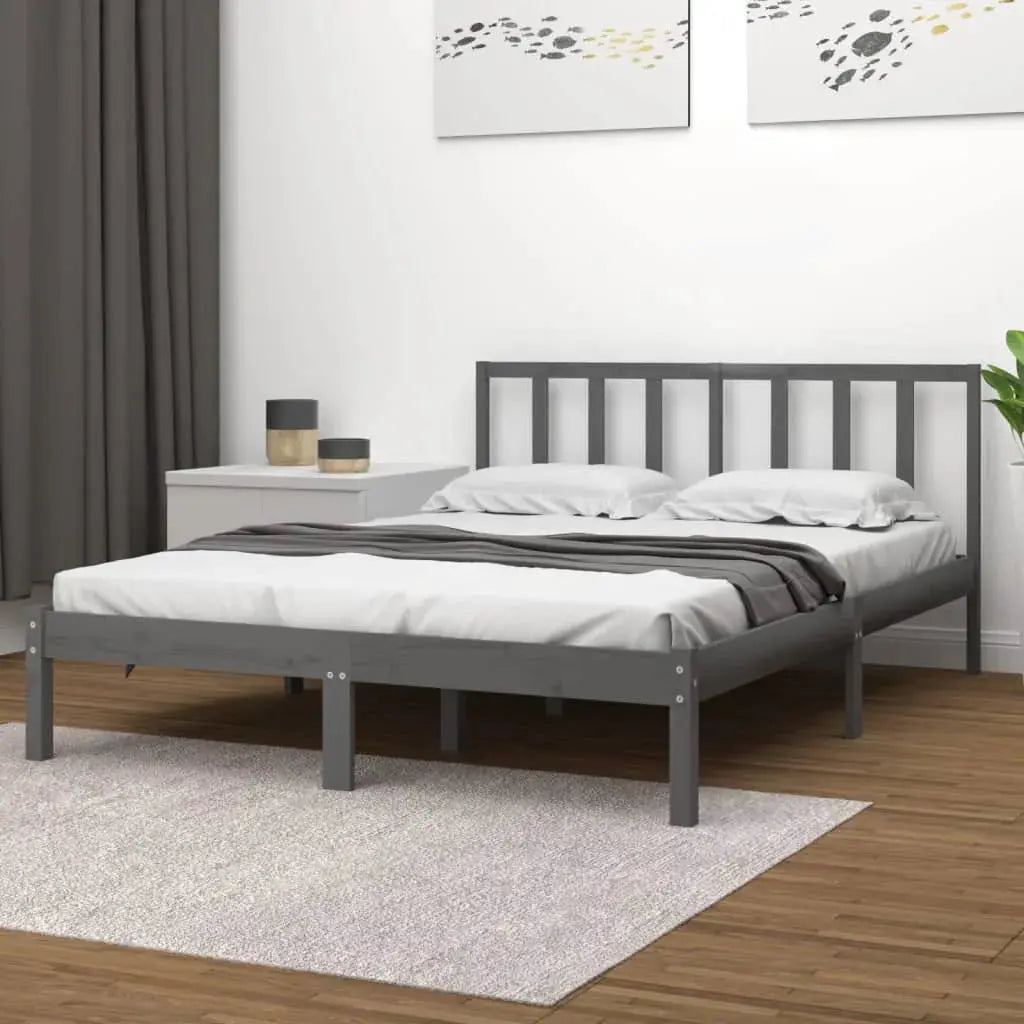 vidaXL Bed Frame | Natural pine | Solid pine wood | Small Single | Durable - from vidaXL