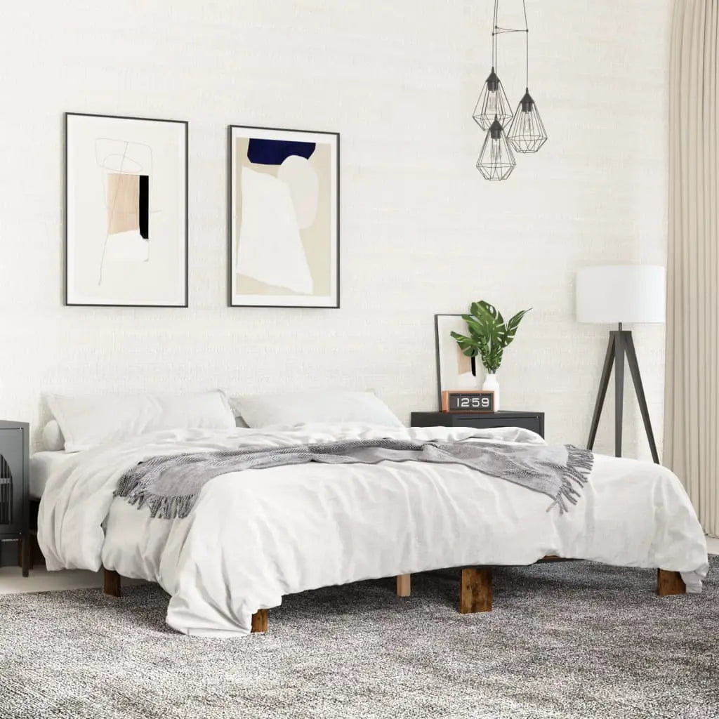 vidaXL Bed Frame without Mattress Black 140x200 cm - from vidaXL