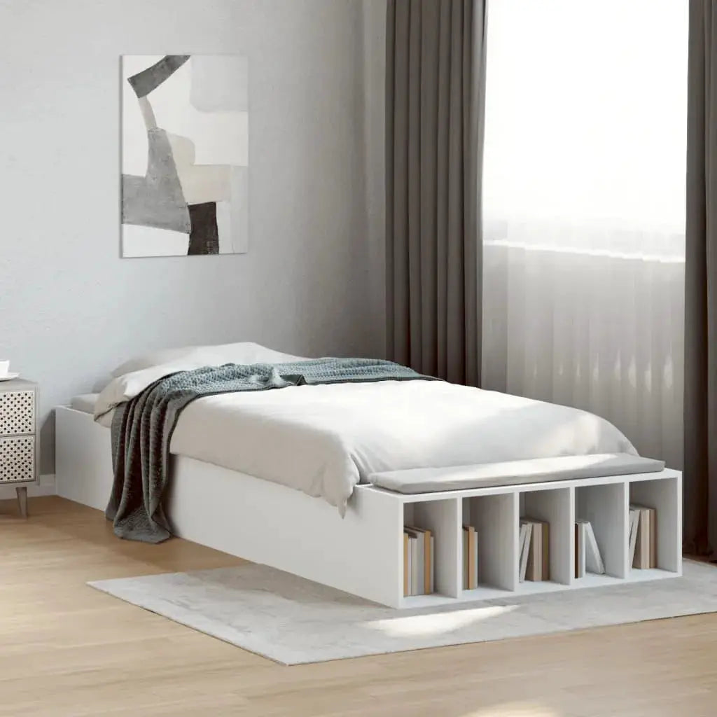 vidaXL Bed Frame without Mattress Grey Sonoma 90x190 cm Single - from vidaXL