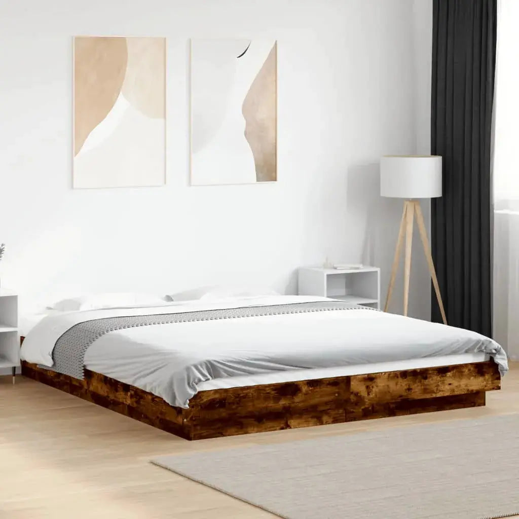 vidaXL Bed Frame without Mattress White 200x200 cm - from vidaXL