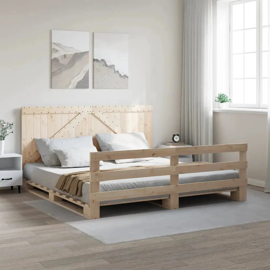 vidaXL Bed Frame | Natural Pine | Solid Pinewood | Single size | Durable - from vidaXL