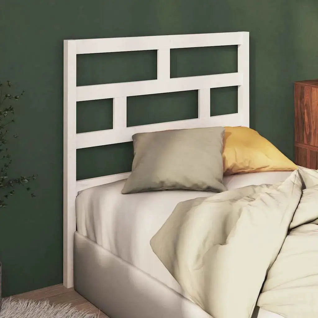 vidaXL Bed Headboard 81x4x100 cm Solid Wood Pine - from vidaXL