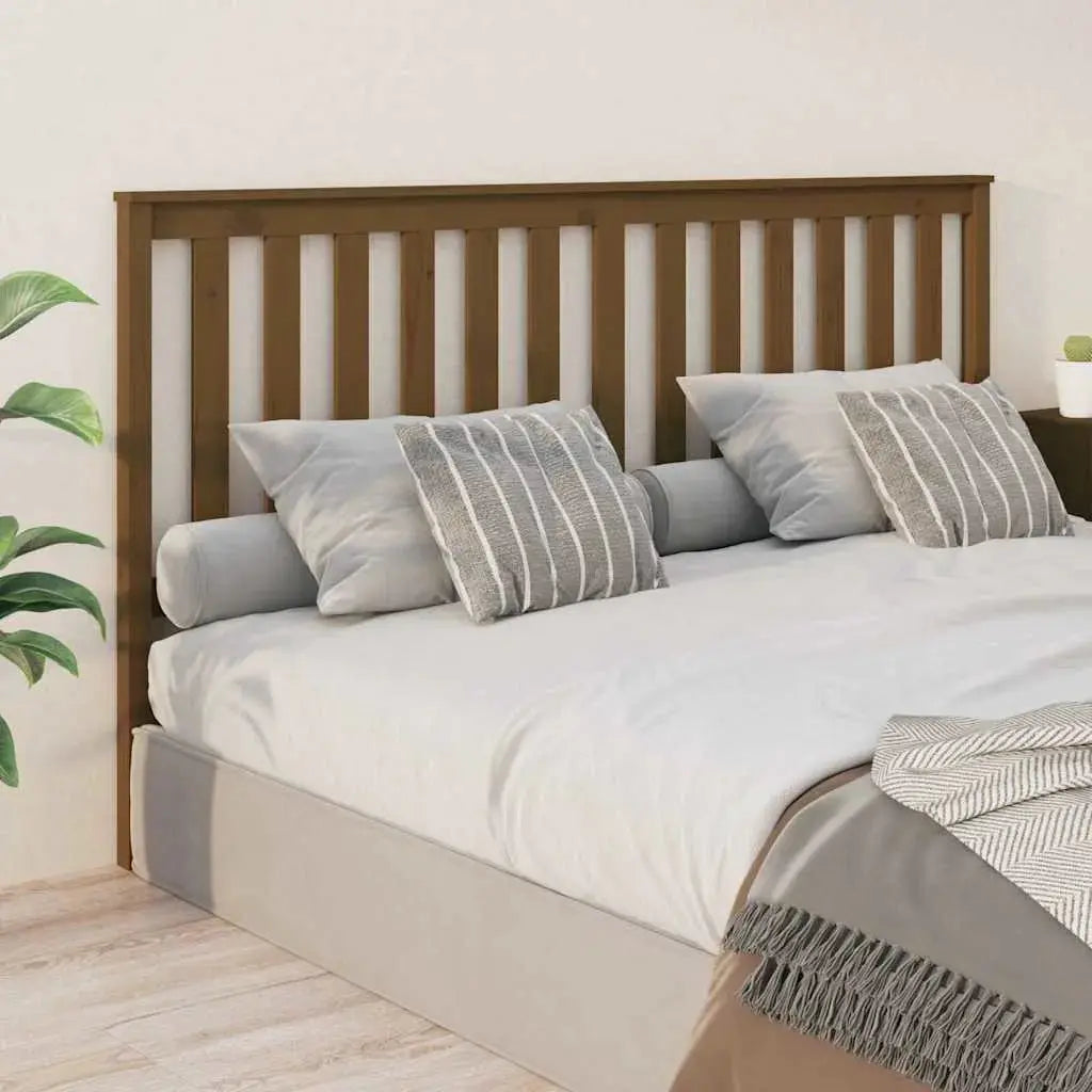 vidaXL Bed Headboard 81x6x101 cm Solid Wood Pine - from vidaXL