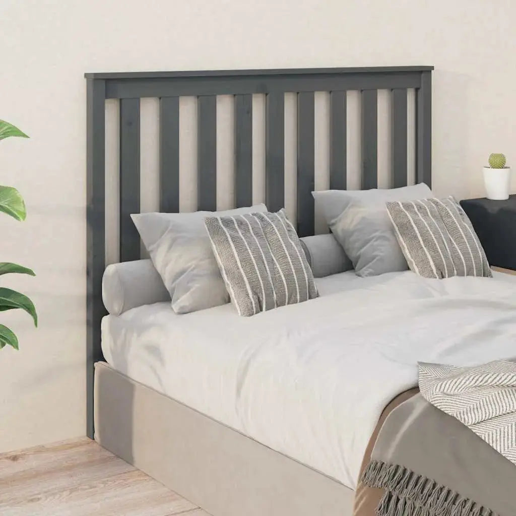 vidaXL Bed Headboard 81x6x101 cm Solid Wood Pine - from vidaXL
