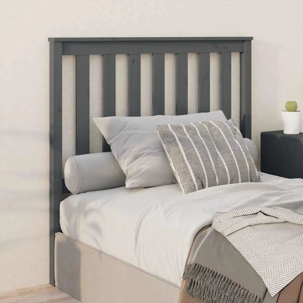 vidaXL Bed Headboard 81x6x101 cm Solid Wood Pine - from vidaXL