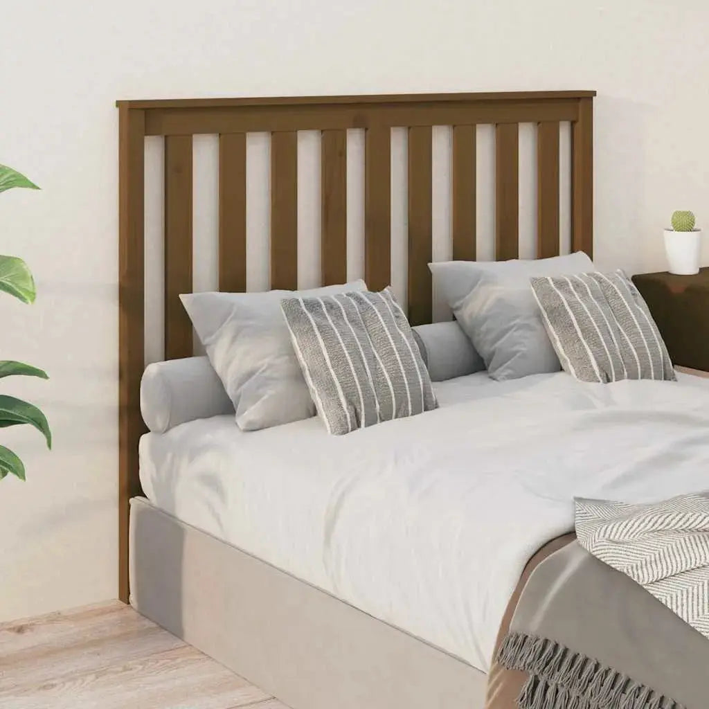 vidaXL Bed Headboard 81x6x101 cm Solid Wood Pine - from vidaXL