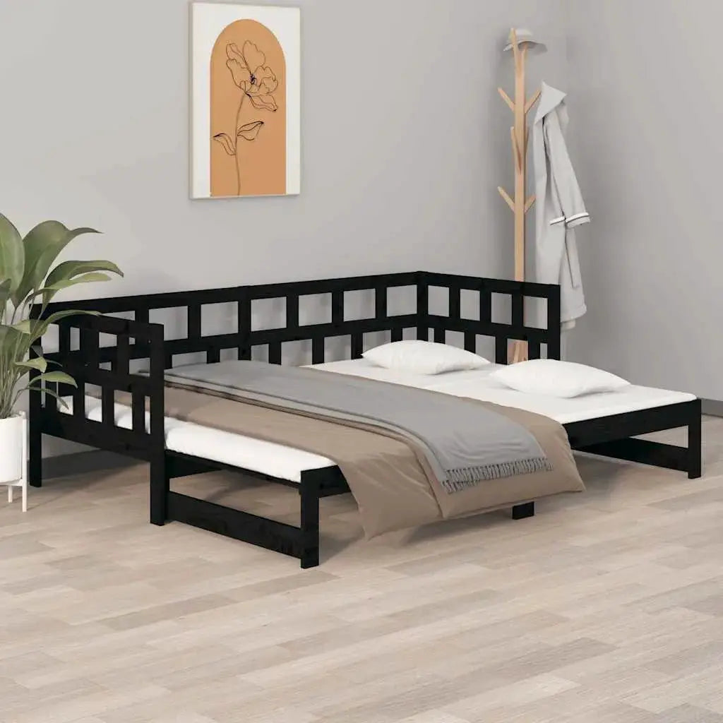 vidaXL Day Bed | White | Solid pine wood | 2x - from vidaXL