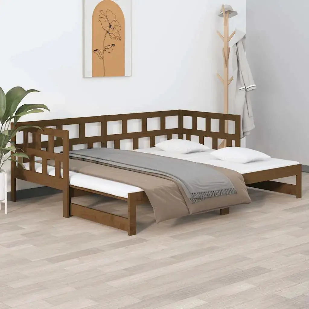 vidaXL Day Bed | White | Solid pine wood | 2x - from vidaXL