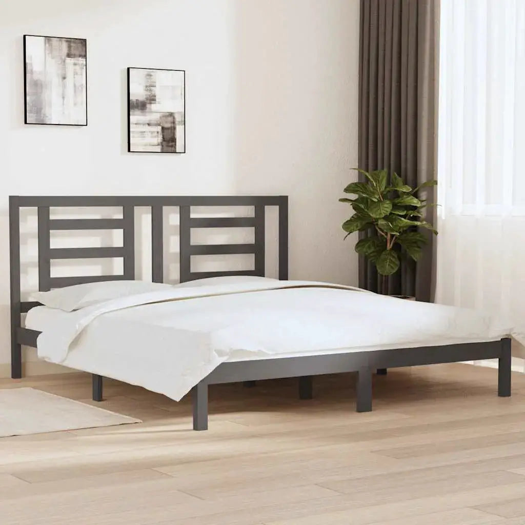 vidaXL Bed Frame without Mattress White 75x190 cm Small Single Solid Wood - from vidaXL