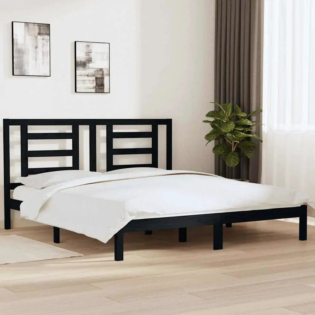 vidaXL Bed Frame without Mattress White 75x190 cm Small Single Solid Wood - from vidaXL
