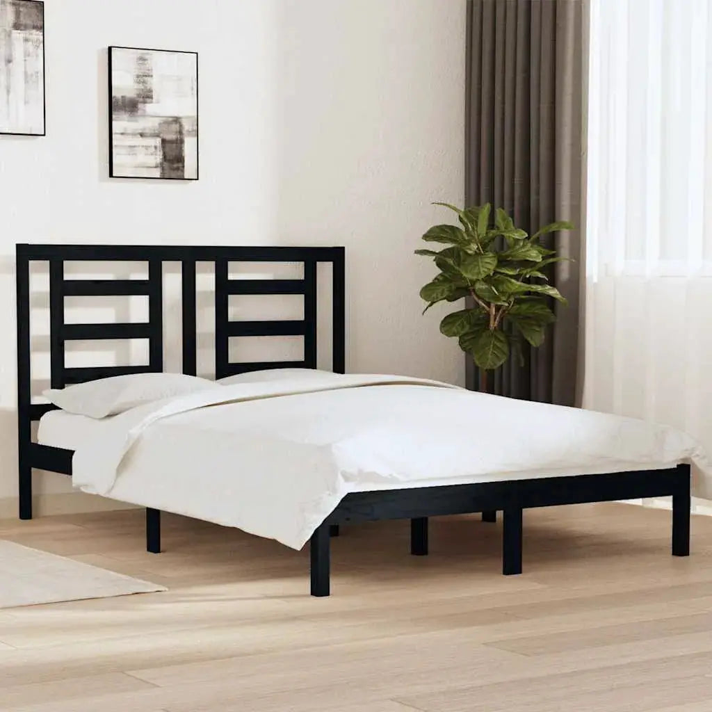 vidaXL Bed Frame without Mattress White 75x190 cm Small Single Solid Wood - from vidaXL