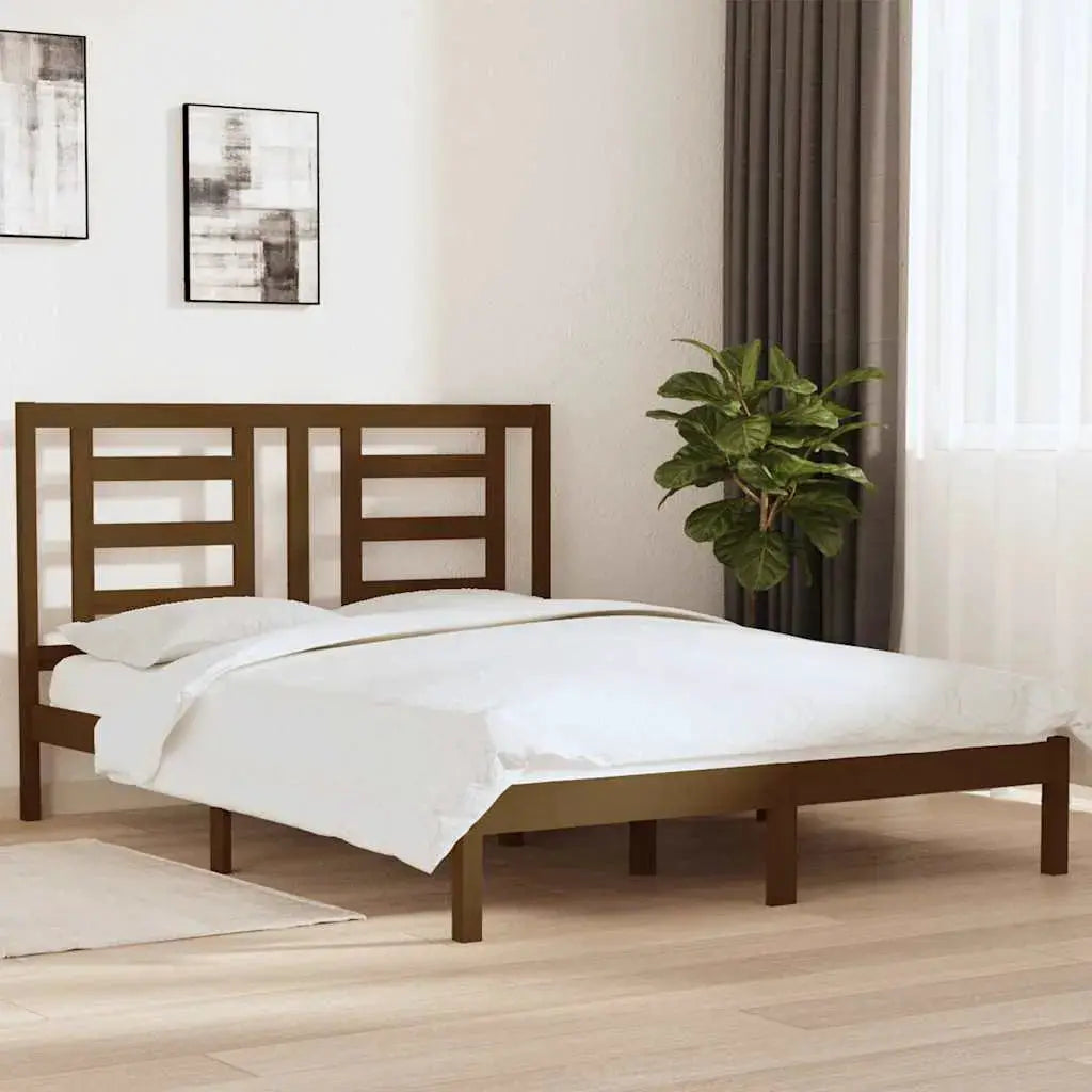 vidaXL Bed Frame without Mattress White 75x190 cm Small Single Solid Wood - from vidaXL