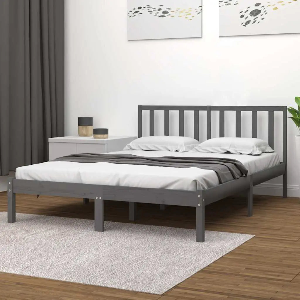 vidaXL Bed Frame | Natural pine | Solid pine wood | Small Single | Durable - from vidaXL
