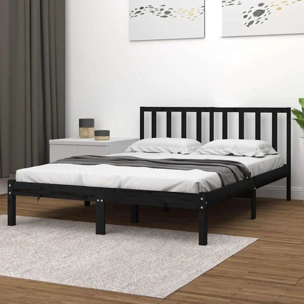 vidaXL Bed Frame | Natural pine | Solid pine wood | Small Single | Durable - from vidaXL