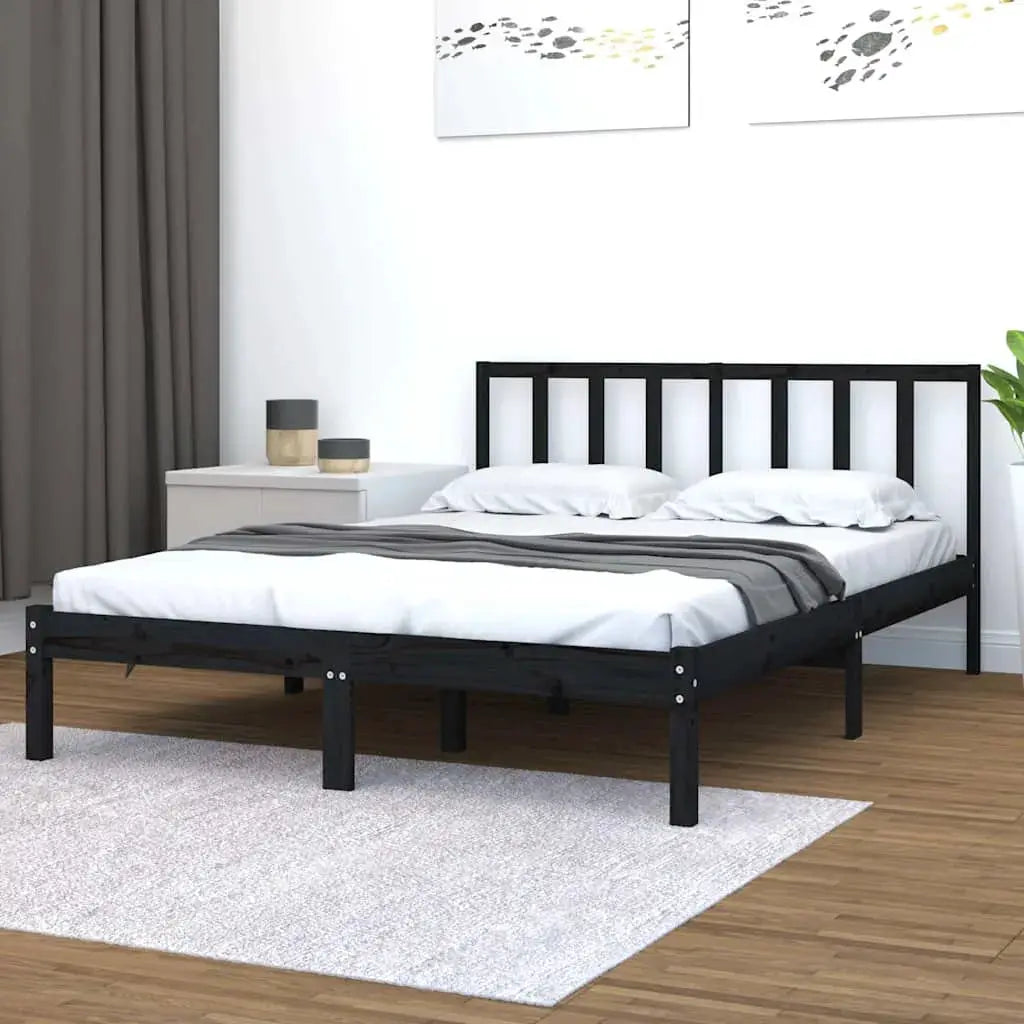vidaXL Bed Frame | Natural pine | Solid pine wood | Small Single | Durable - from vidaXL