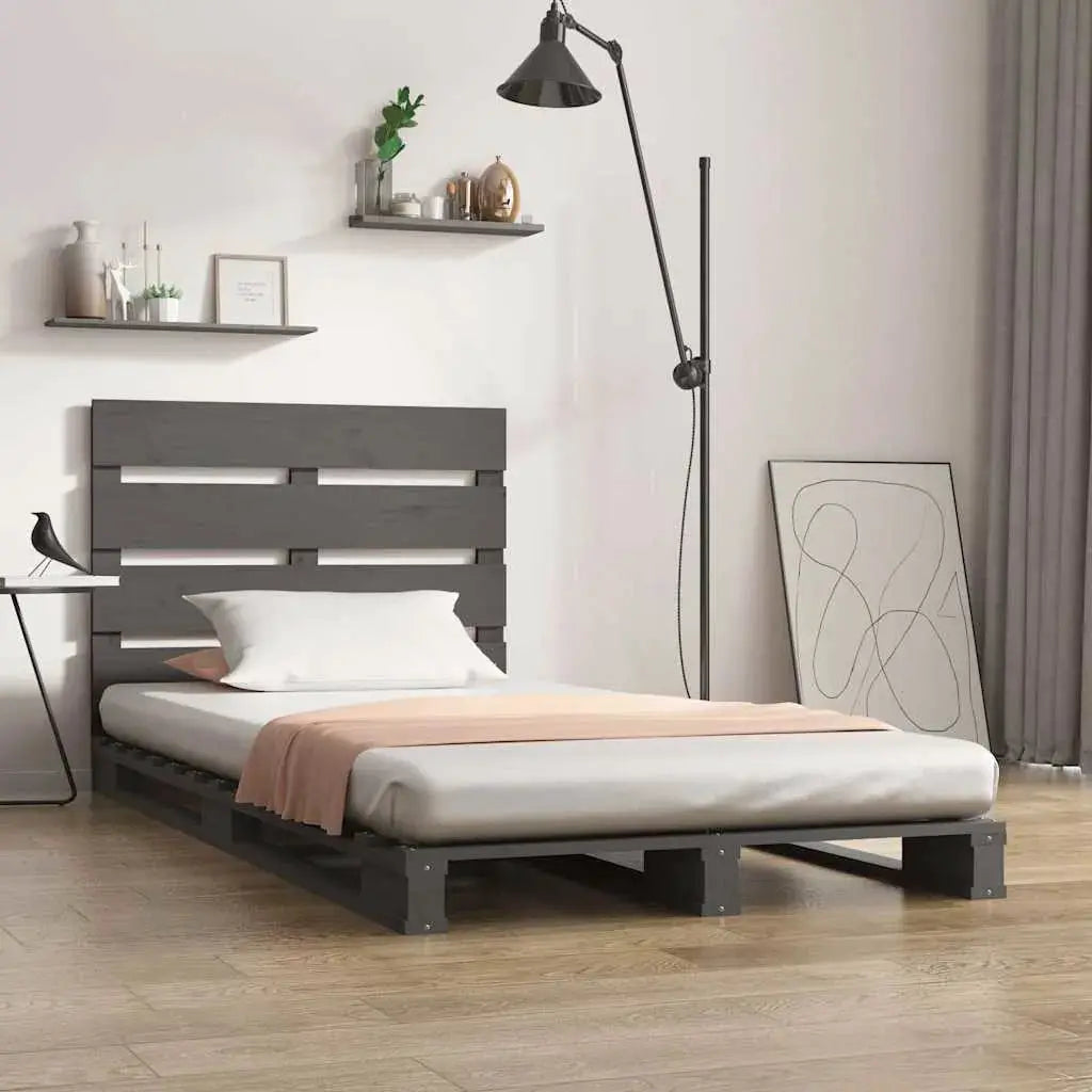 vidaXL Bed Frame without Mattress 90x190 cm Single Solid Wood Pine Single - from vidaXL