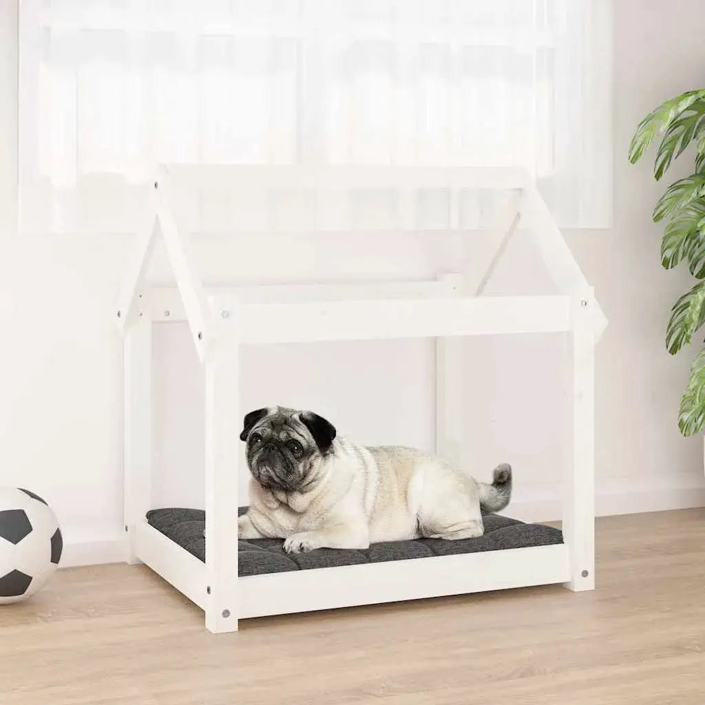 vidaXL Dog Bed | Grey | Solid Pine Wood | Small/Medium | Durable | Dog Bed - from vidaXL
