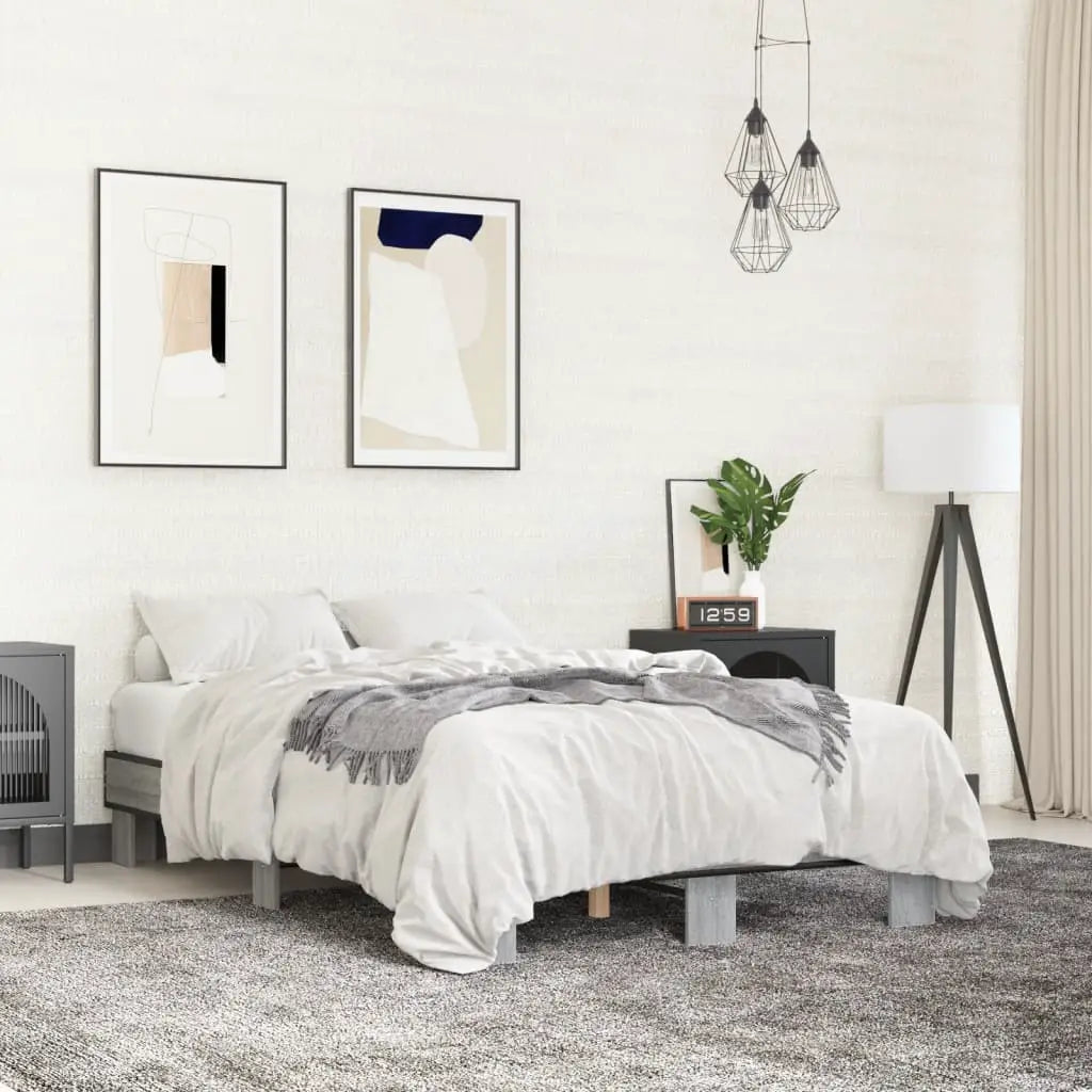 vidaXL Bed Frame without Mattress Black 140x200 cm - from vidaXL