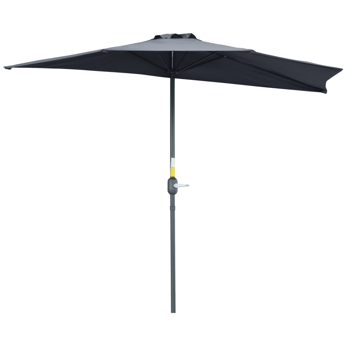 Outsunny 2.7 m Half Round Umbrella Parasol - Parasol