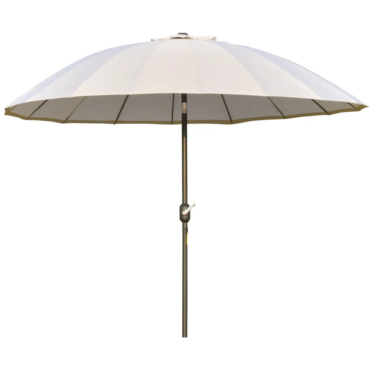 Outsunny 255cm Patio Parasol Umbrella Market Table Parasol 18 Sturdy Ribs - Parasol