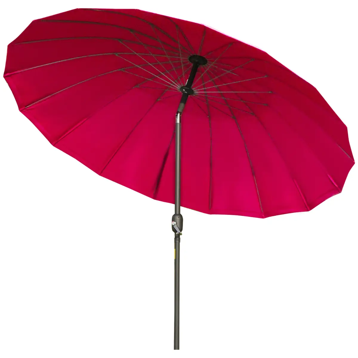 Outsunny 255cm Patio Parasol Umbrella Market Table Parasol 18 Sturdy Ribs - Parasol