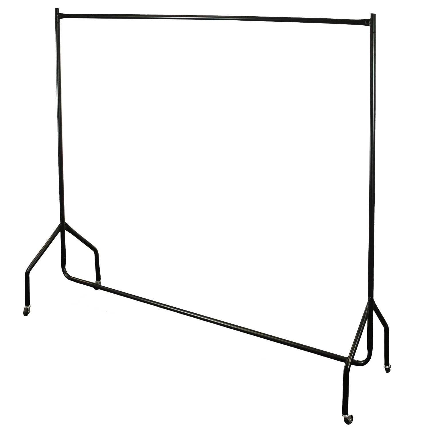 Unbranded Heavy Duty Steel Tall Clothes Rail With Wheels For Home - Wardrobe