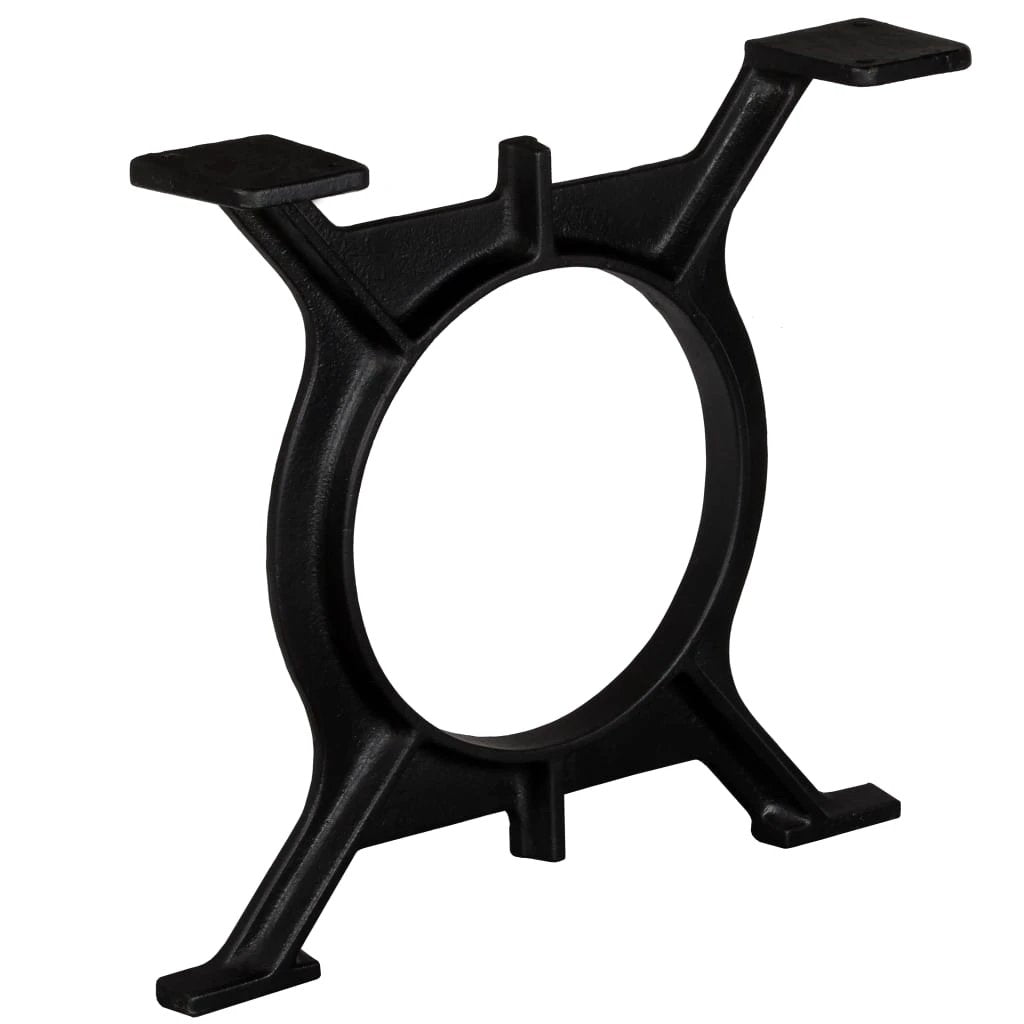 Industrial Cast Iron Coffee Table Legs Set Of 2 O Frame Design For Heavy Duty Support - Coffee Table