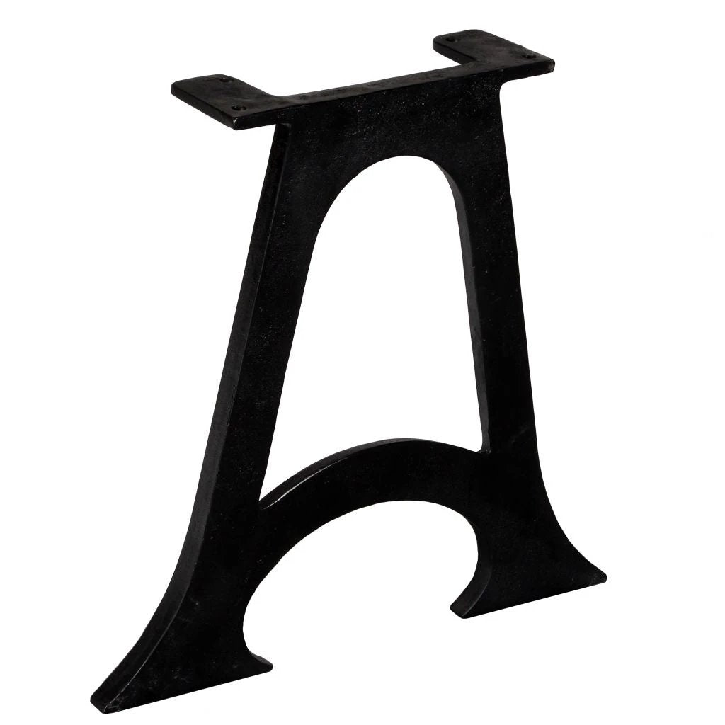 Antique-Style Cast Iron Coffee Table Legs 2-Piece Arched Base A-Frame For Industrial DIY Tables - Coffee Table