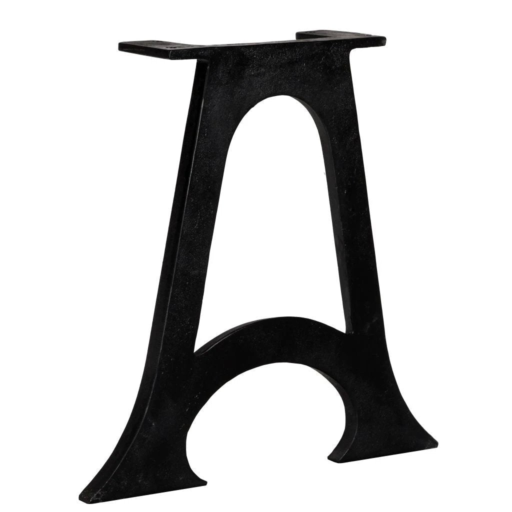 Antique-Style Cast Iron Coffee Table Legs 2-Piece Arched Base A-Frame For Industrial DIY Tables - Coffee Table