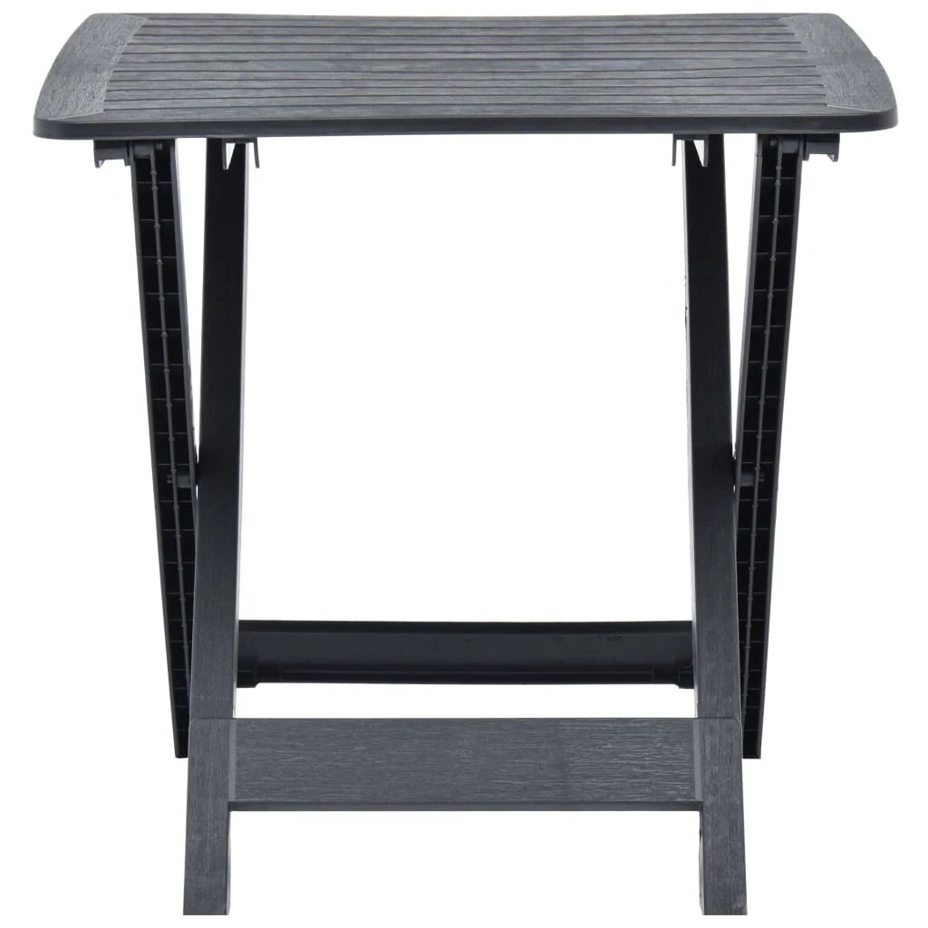 vidaXL vidaXL Folding Garden Table White 79x72x70 cm Plastic -