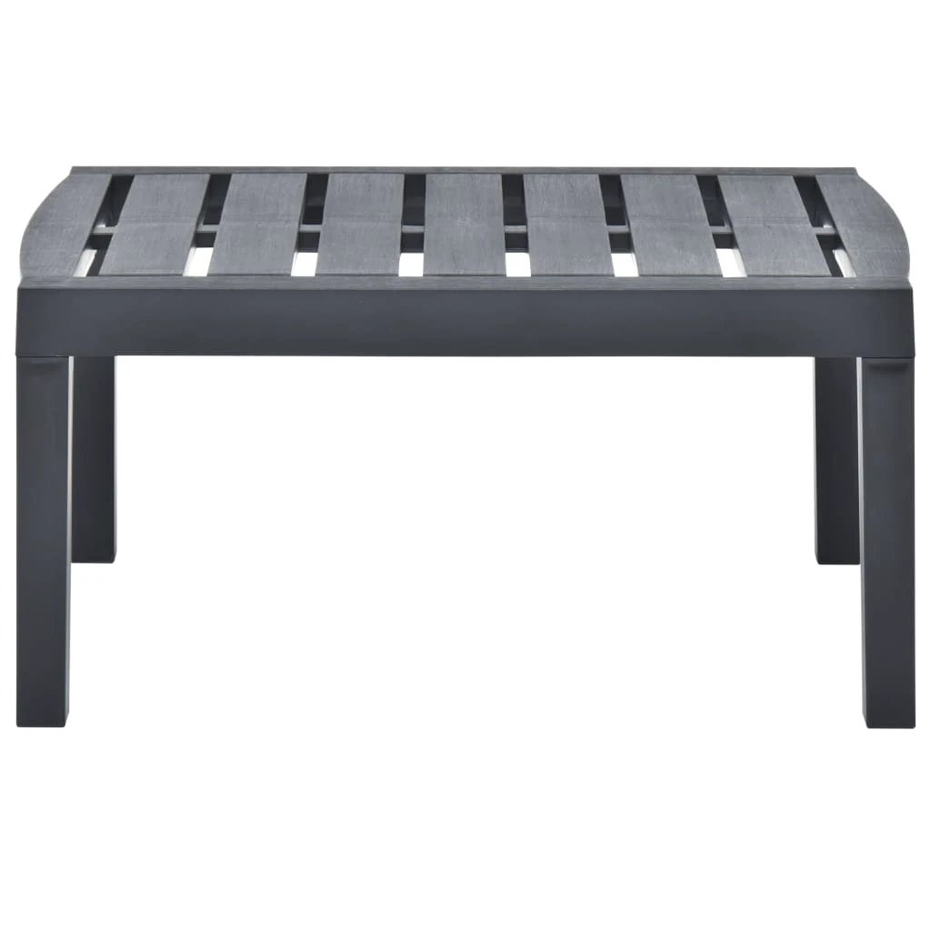 vidaXL vidaXL Garden Table White 78x55x38 cm Plastic - Garden Table