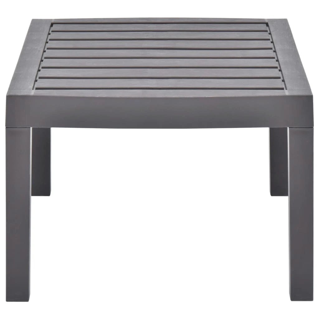 vidaXL vidaXL Garden Table White 78x55x38 cm Plastic - Garden Table