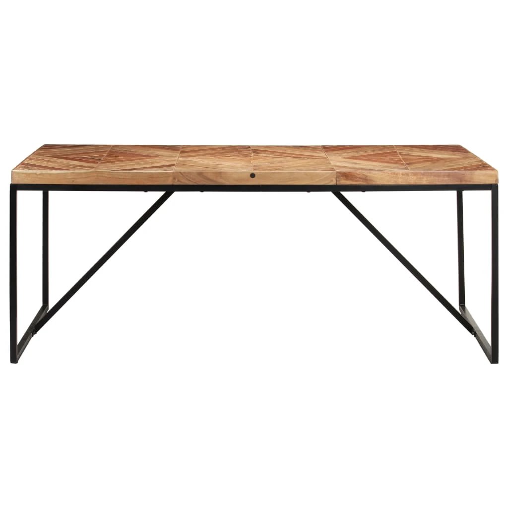 vidaXL Dining Table 120x60x76 cm Solid Acacia and Mango Wood by vidaXL
