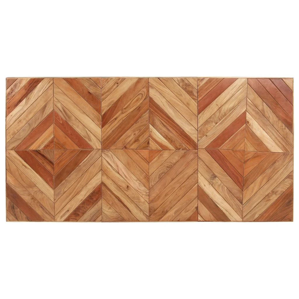 vidaXL Dining Table 120x60x76 cm Solid Acacia and Mango Wood by vidaXL