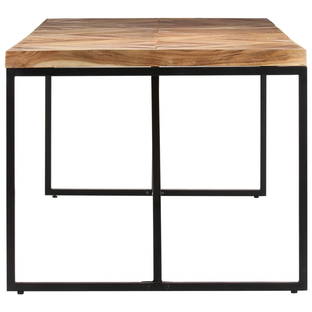 vidaXL Dining Table 120x60x76 cm Solid Acacia and Mango Wood by vidaXL