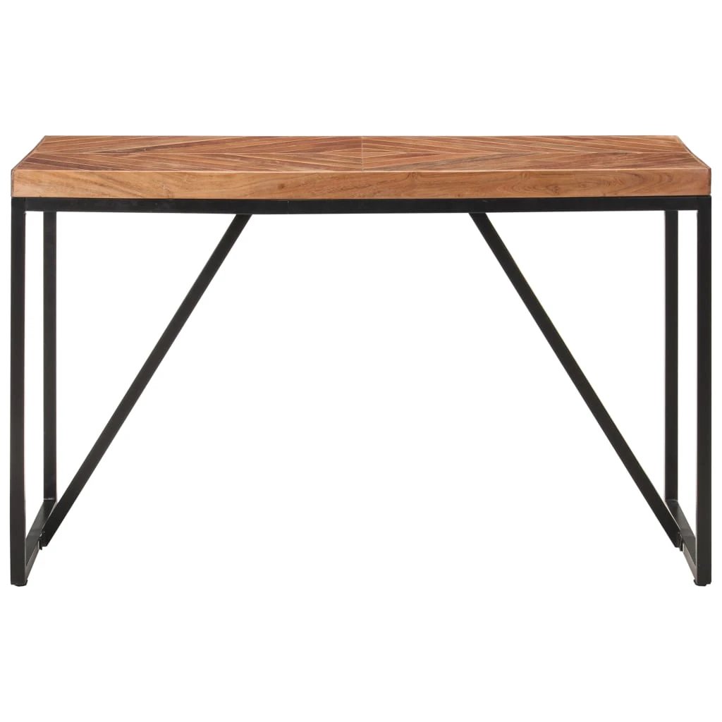 vidaXL Dining Table 120x60x76 cm Solid Acacia and Mango Wood by vidaXL