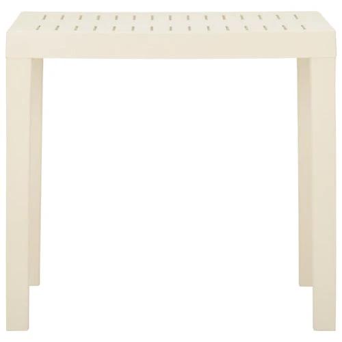 vidaXL Garden Table White 79x65x72 cm Plastic by vidaXL