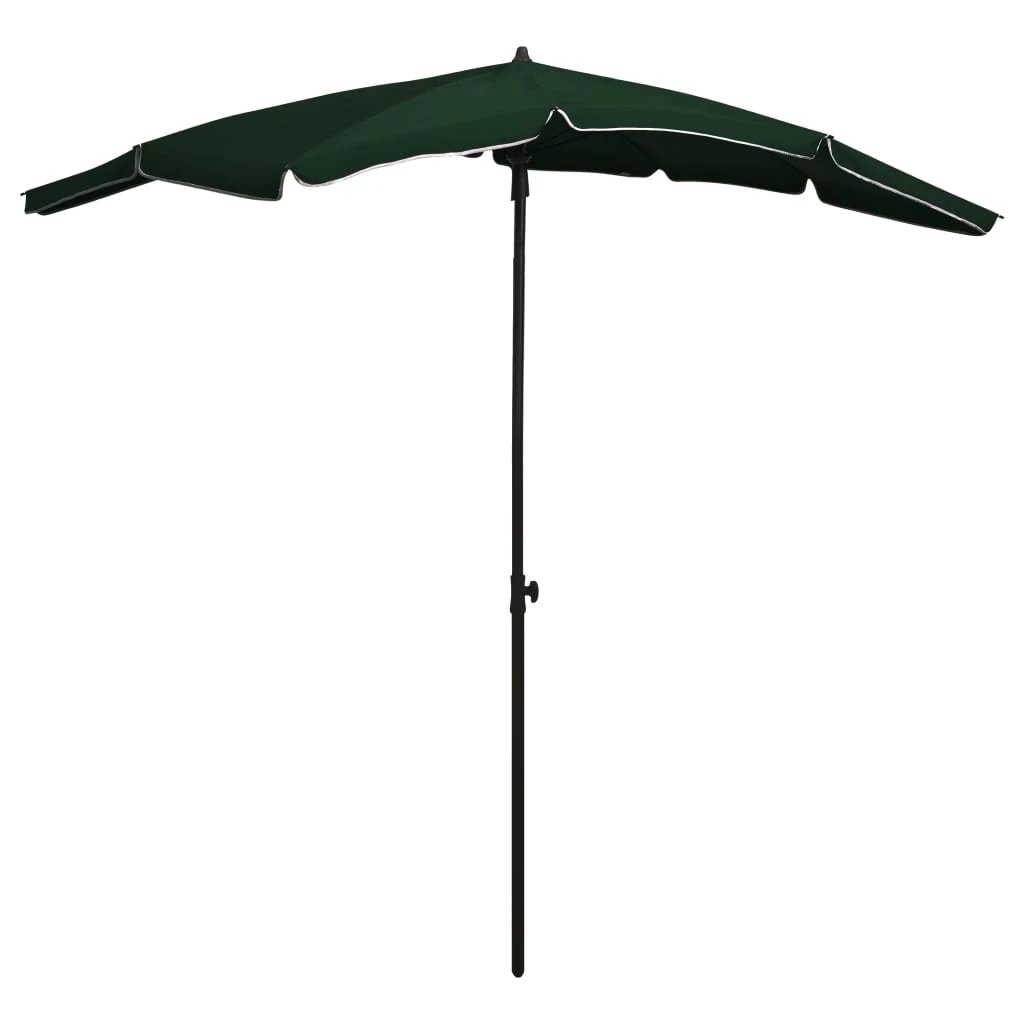 vidaXL Garden Parasol with Pole 200x130 cm Sand by vidaXL