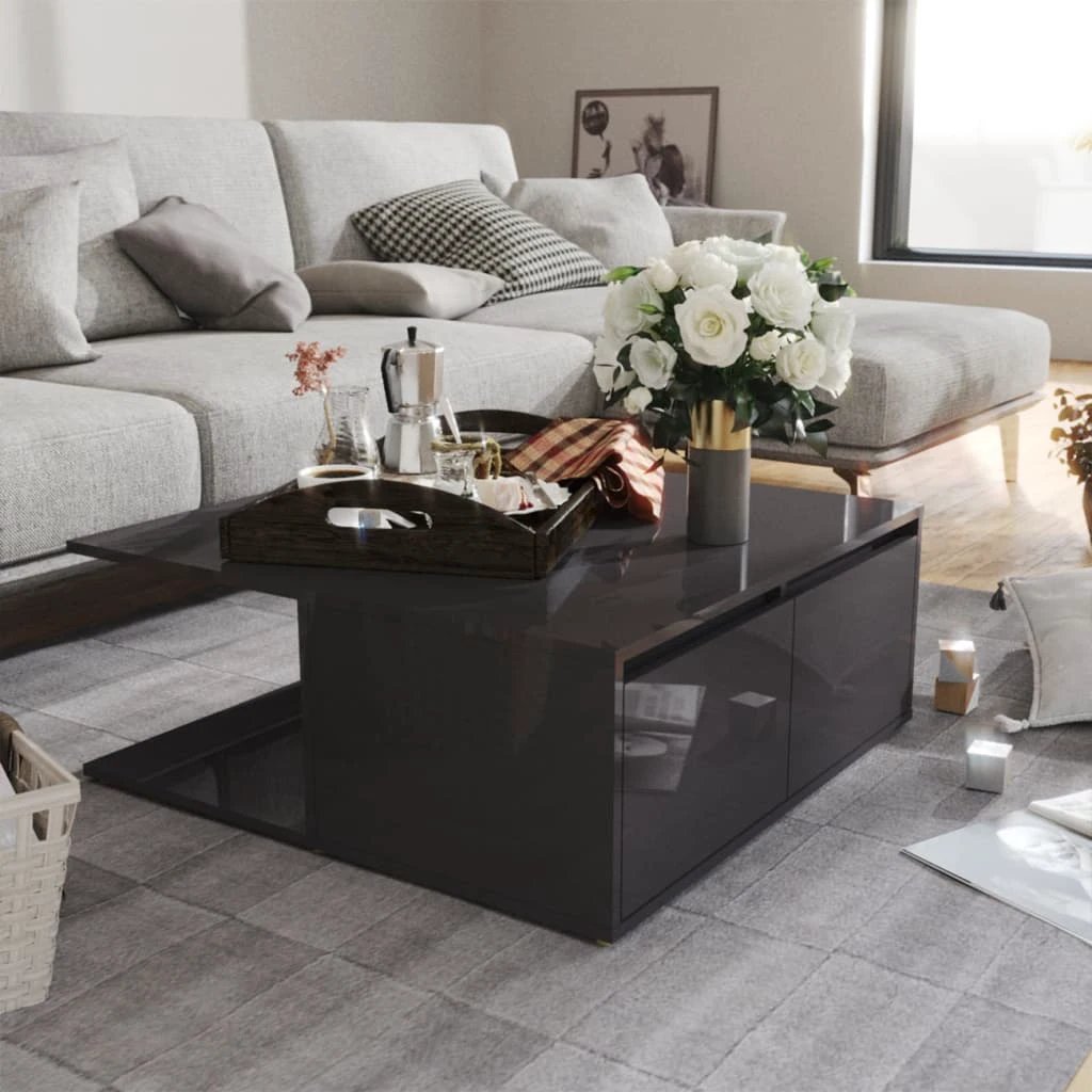 VidaXL Coffee Table 80x80x31 Engineered Wood by vidaXL
