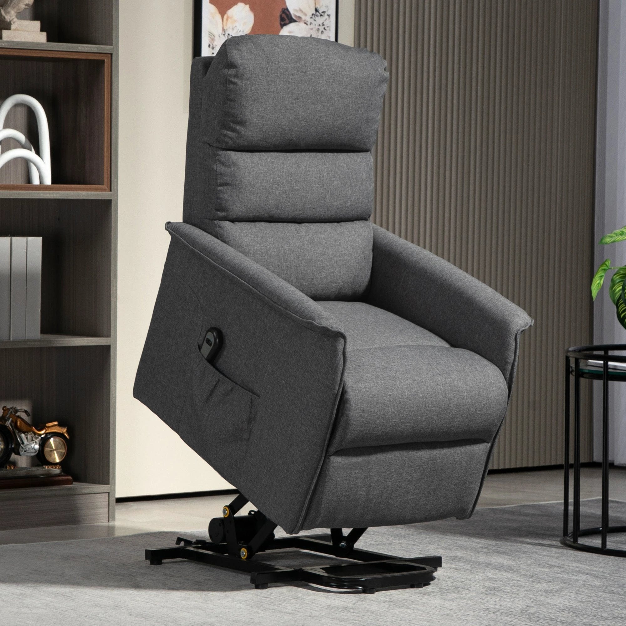 HOMCOM Power Lift Recliner Electric Reclining Chair with Remote Control by HOMCOM
