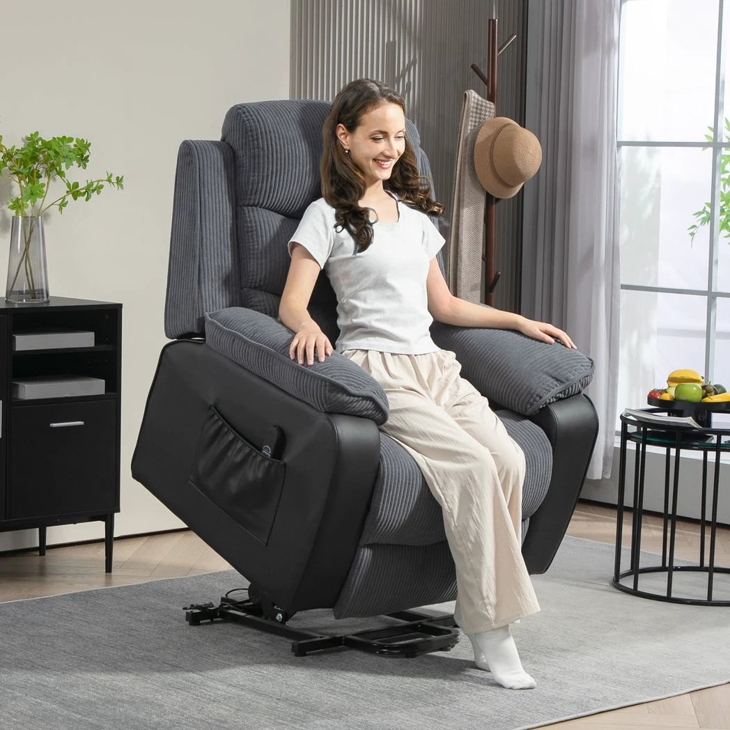 HOMCOM HOMCOM Power Lift Riser and Recliner Chair with Remote Control - Recliner