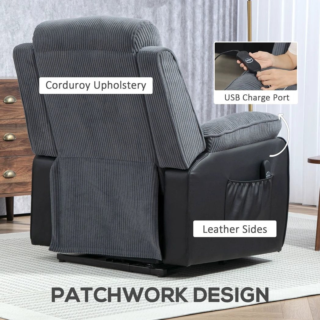 HOMCOM HOMCOM Power Lift Riser and Recliner Chair with Remote Control - Recliner