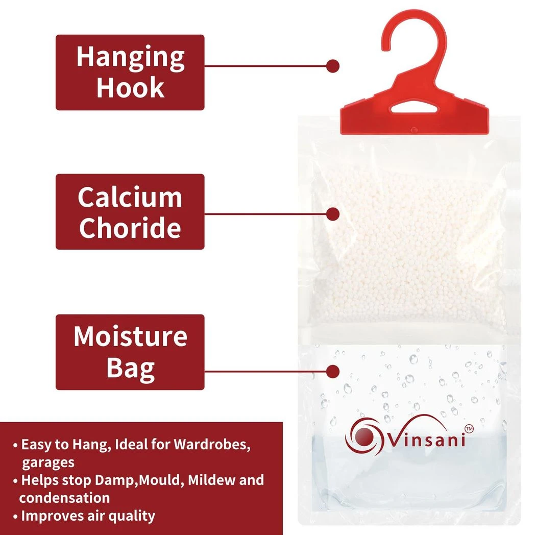 Vinsani VINSANI 6PC HANGING WARDROBE DEHUMIDIFIER BAG - Wardrobe