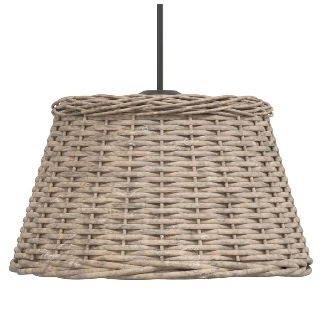 VidaXL Wicker Ceiling Lamp Shade Diameter 50 Cm Height 30 Cm Natural Handcrafted Pendant Light for Living Room by vidaXL